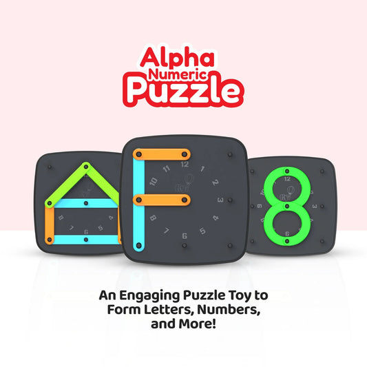 Alpha Numeric Puzzle – Educational Toys for Two Year Olds | Word Puzzles Brain Teasers for Toddlers