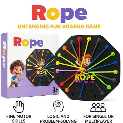 Rope Untangle Toy Sensory Social Mind Toy Kid Rope Knots for Boys Girls Kids| Interactive Toys